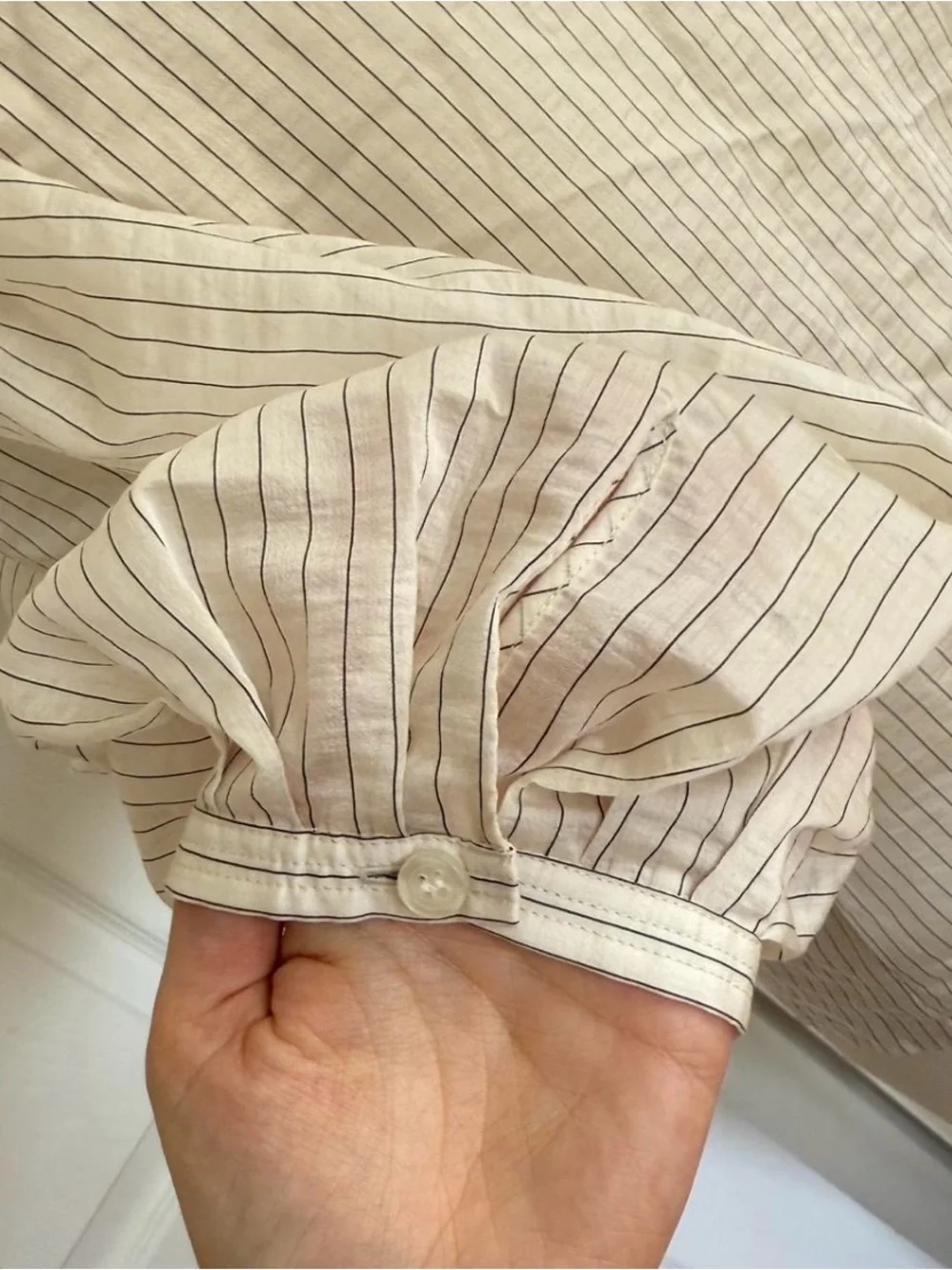 Madewell pinstripe button